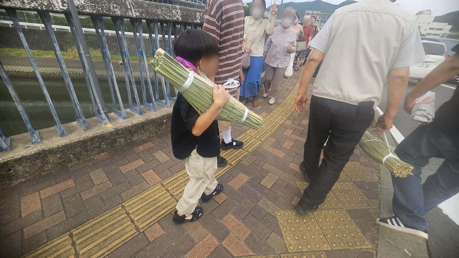 流し場へ向かう道