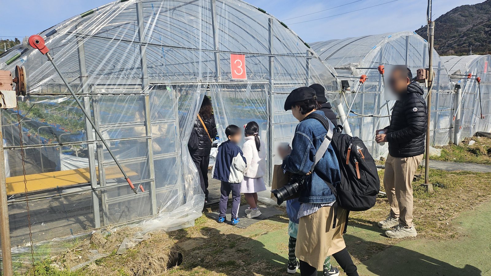 移動中。「3」の札が見えます
